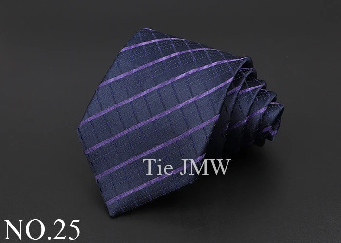 Classic Silk Men Tie Plaid Stripe Floral Ties Formal Wear Business Suit Jacquard Necktie Wedding Party Gift Daily Accessories