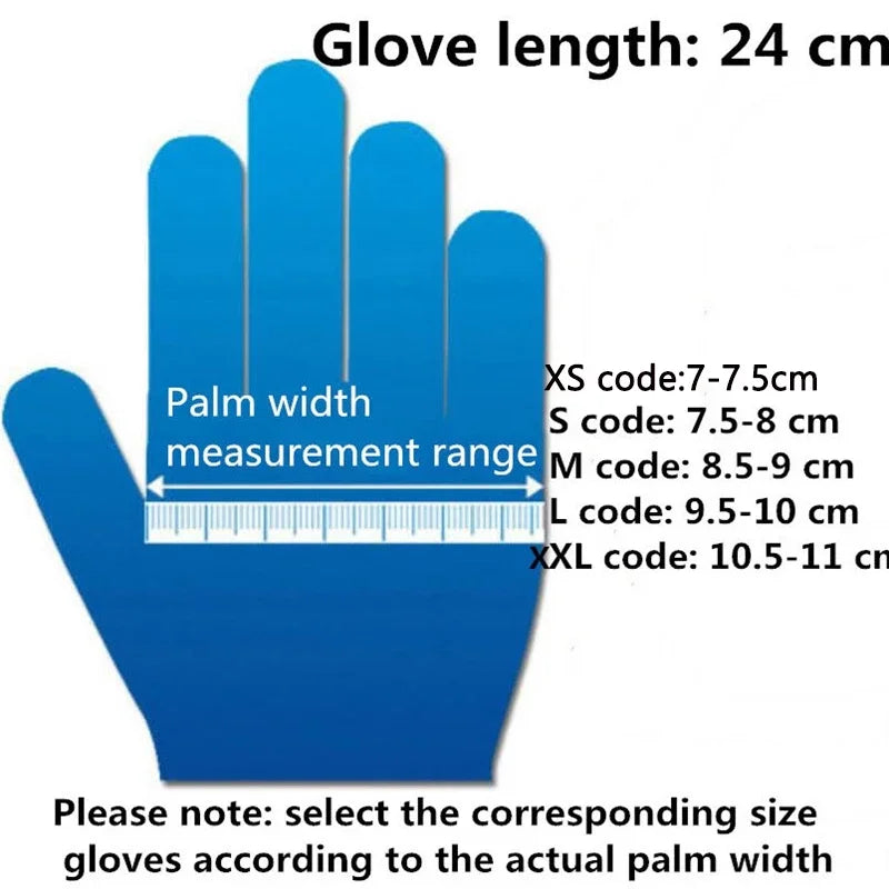 20/50PCS Disposable Nitrile Gloves Purple Powder-Free Rubber Hand Work Gloves for Mechanic Kitchen Beauty Household Cleaning