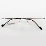 Titanium Eyeglasses Rimless Optical Ultralight Glasses Frame No Screw Prescription Spectacle Frameless Glasses Eyeglasses B2