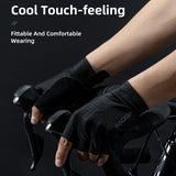 ROCKBROS Cycling Gloves Bicycle SBR Pad Half Finger Glove Summer MTB Bike Men Women Anti-Slip Breathable Shockproof Sport Glove