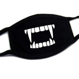 Korean Funny Expression Smile Creative Mouth Face Mask For Mouth Black Kpop Unisex Kawaii Face Mouth Muffle Mask Cotton Fashion