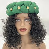 Bronzing Fabric Women's Headbands Elastic Braids Hair Bands Female Turban Cap Party Headwear Accessories Fashion Bandage Bandana