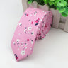 Cotton Men's Colourful Tie Duck Dog Fruit Flower Ties Narrow Kids Children Necktie Slim Skinny Cravate Narrow Thick Neckties