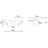 Fashion Women Anti Blue Light Glasses Blue Light Blocking Eyewear Luxury Brand Round Optical Spectacle Frame Computer Glasses