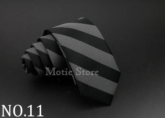 Men Jacquard Woven Tie Classic Plaid Striped Ties Fashion Polyester Necktie For Wedding Business Party Suit Dress Gravatas Gift