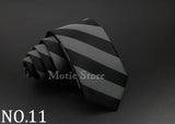 Men Jacquard Woven Tie Classic Plaid Striped Ties Fashion Polyester Necktie For Wedding Business Party Suit Dress Gravatas Gift