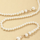 Women's Waist Chain Fashion Thin Belt Luxury Pearl Waist Chain for Dress Fringes Decoration Bohemia Pendant Belt Body Jewelry
