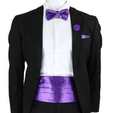 New Fashion Mens Cummerbund Bow Tie Brooch Set Black Red Blue   Waist Seal For Formal Tuxedo Business Suit Dinner Accessories