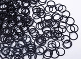 Mini Rubber Bands black Elastic Hair Bands Soft Hair Elastics Ties Bands for Office Supplies School Home 0.6*0.9