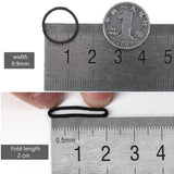 Mini Rubber Bands black Elastic Hair Bands Soft Hair Elastics Ties Bands for Office Supplies School Home 0.6*0.9