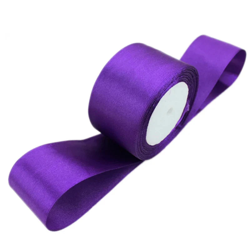 Purple Satin Ribbon Wholesale Gift Wrapping Christmas ribbons