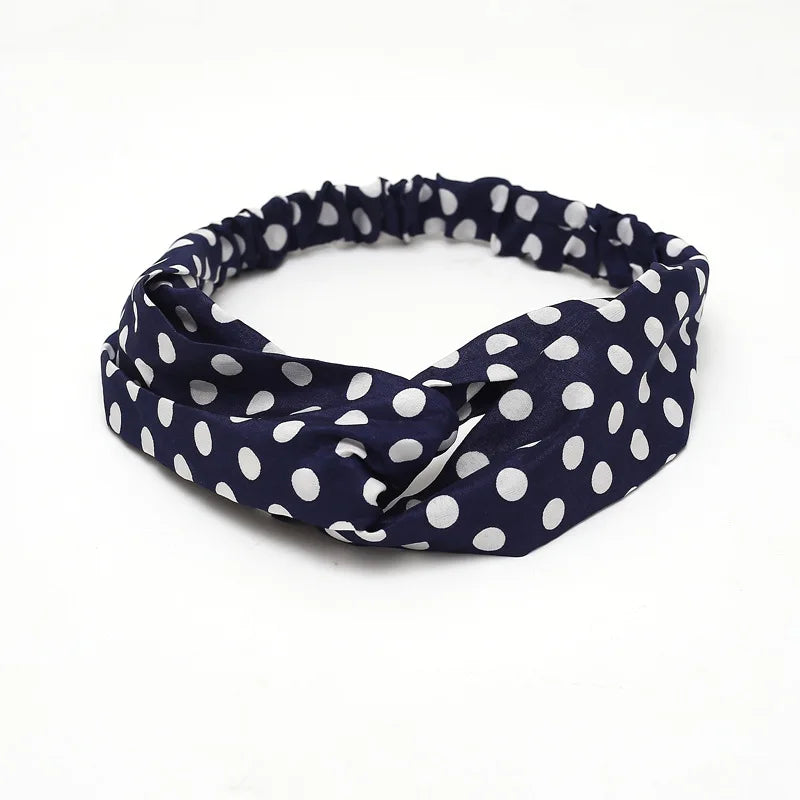 2020 Fashion Bohemian Headband Print Hairbands For Women Girls Vintage Cross Knot Turban Bandanas Headwear Hair Accessories