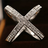 Cross Brooches X Shape Scarf Buckle Crystal Brooches For Women Hollow Scarves Buckle Brooch Jewelry Clothing Accesories