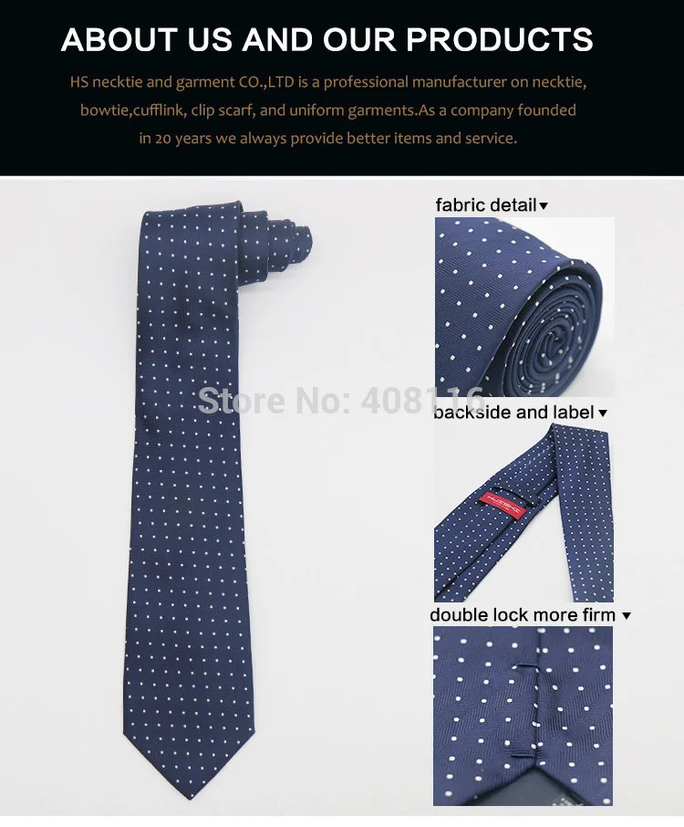 HUISHI 8cm Dot Neckties Skinny Fashion Business Men Polyester Microfiber Neck Tie Polka Check Men Neckie For Gentlemen Wedding