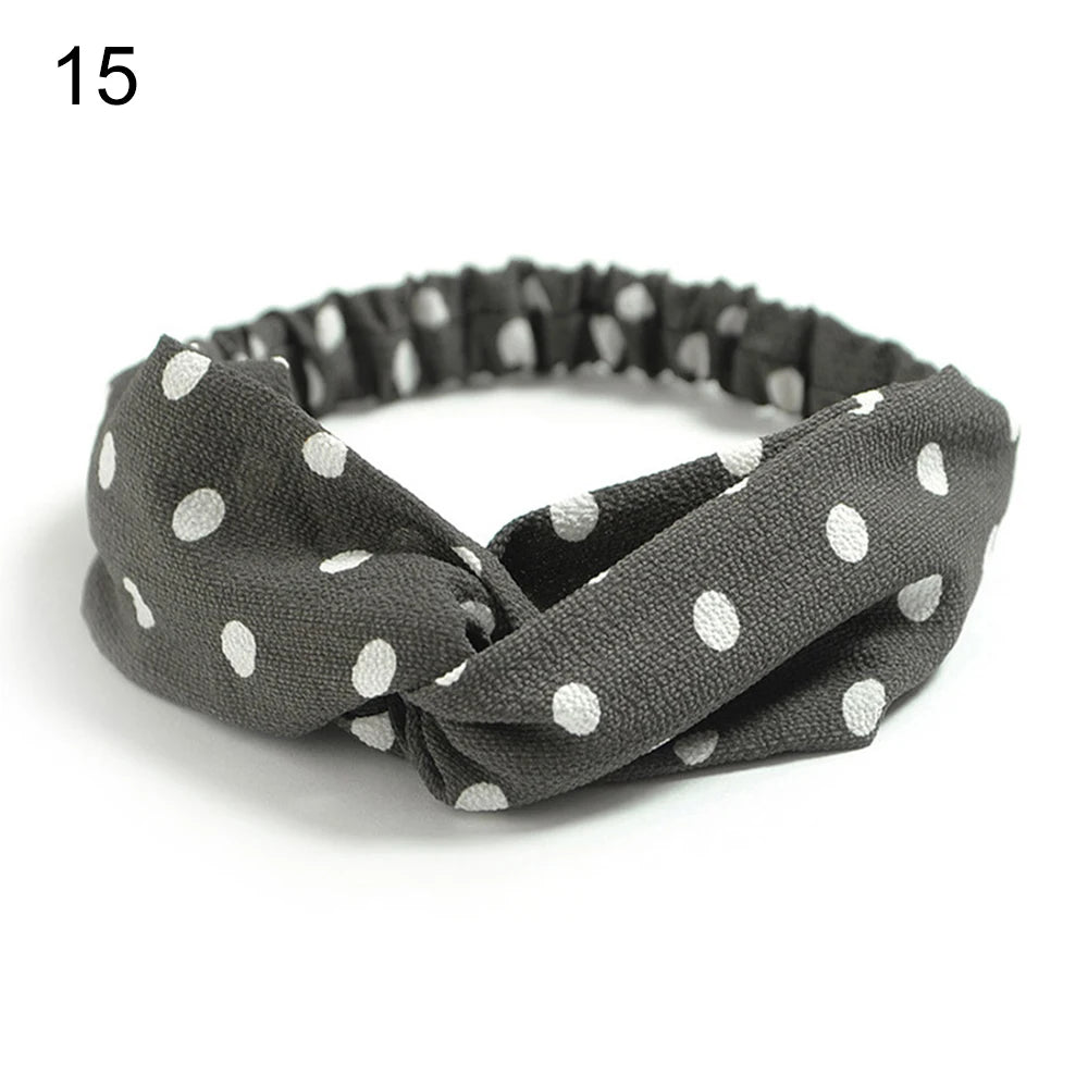 New Fashion Women Girls Bohemian Hair Bands Print Headbands Vintage Cross Turban Bandage Bandanas HairBands Hair Accessories