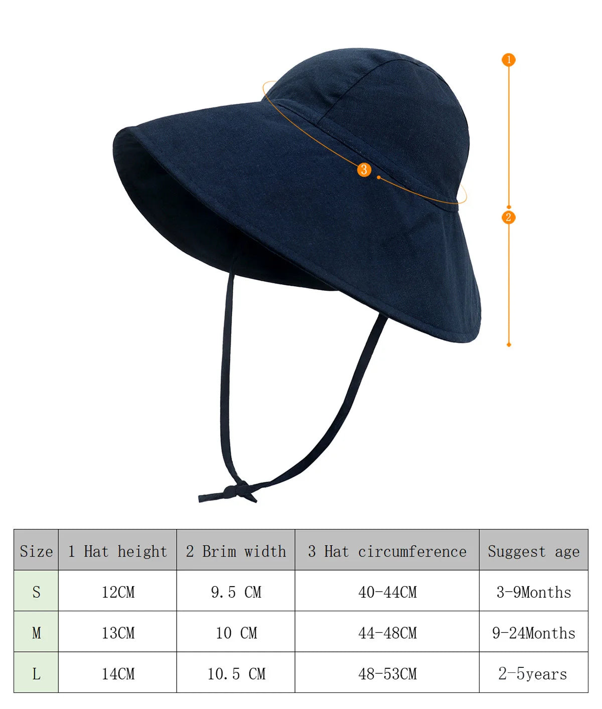 Big Brim Baby Sun Hat Summer Spring Kids Bucket Hat for Girls Boys Cotton Linen Children Cap Beach Travel Kids Hats Caps 2M-4Y