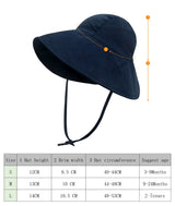Big Brim Baby Sun Hat Summer Spring Kids Bucket Hat for Girls Boys Cotton Linen Children Cap Beach Travel Kids Hats Caps 2M-4Y