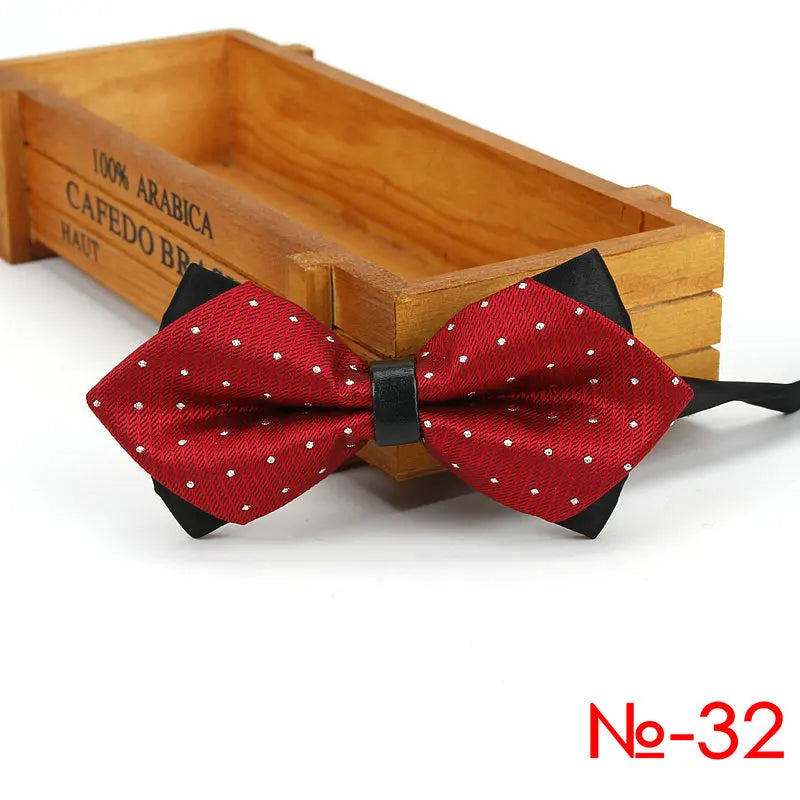 Men Ties Fashion Butterfly Party Wedding Bow Tie for Boys Girls Plaid Check Red Black Bowknot Wholesale Accessories Bowtie