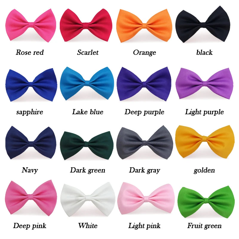 Black Neck Tiebow for Boys Girls Toddler Adjustable Solid Bow Tie Party  Wedding Children's Accessories Not Afraid of Creases