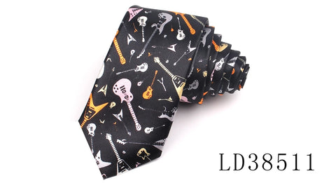 Skinny Ties For Men Women Colorful Printed Casual Neck Tie Slim Neckties Funny Fashion Mens Necktie For Wedding Party Gravata