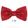 JEMYGINS Christmas Bow Ties for Mens Shirt  Snowflake Christmas Tree Pattern Men Silk Bow Tie  Christmas Party Gift