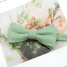 Mens Super Soft Downy Suede Parent-Child Bowtie Set Macarons Solid Color Classic Design Cute Butterfly Red Green Blue Pink Tie
