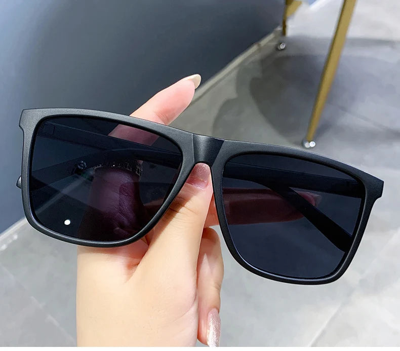 OEC CPO Square Men Sunglasses Big Frame Sunglasses Women Fashion Yellow Lens Sun Glasses Female Drive Beach Eyewear uv400 Glass