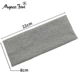 New Solid Knitted Headband for Women Girls Autumn Winter Sport Yoga Sweat Uptake Headwear Elastic Hairbands Hair Accessories