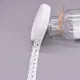 5/10Yards White Cotton Embroidered Lace Trim Ribbons Fabric DIY Handmade Craft Clothes Sewing Accessories Supplies