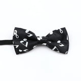 Musical Note Bow Tie Guitar Piano Stave Adult Children Bowtie Novelty Handmade Butterfly Wedding Party Men Gift Accessories