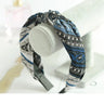 Women Elegant Top Knot Headband Print Dot Hairbands Girls Striped Plaid Flower Hair Hoop Fashion Hair Accessories FG0320