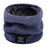 Winter Scarf for Men Fleece Ring Bandana Knitted Warm Solid Scarf Women Neck Warmer Thick Cashmere Hot Handkerchief Ski Mask