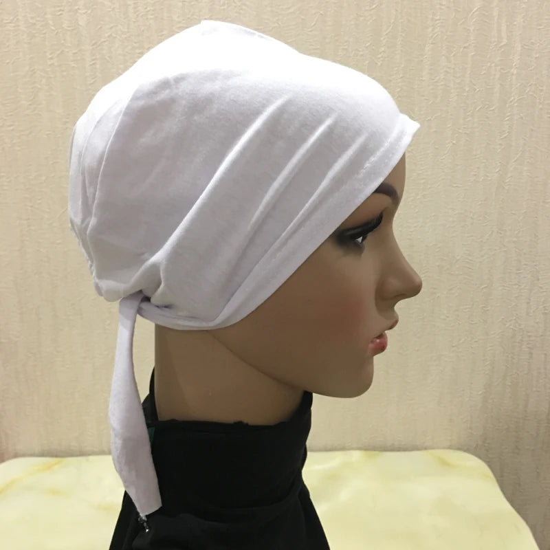 Full Cover Inner Muslim Cotton Hijab Cap Islamic Head Wear Hat Underscarf Bone Bonnet Turkish Scarves Muslim Headcover