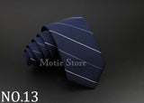 Men Jacquard Woven Tie Classic Plaid Striped Ties Fashion Polyester Necktie For Wedding Business Party Suit Dress Gravatas Gift