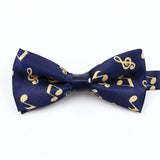 Musical Note Bow Tie Guitar Piano Stave Adult Children Bowtie Novelty Handmade Butterfly Wedding Party Men Gift Accessories