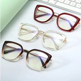 Blue Light Blocking Glasses Frame Women Fashion Eyewear Prescription UV400 Stylish Female Optical Spectacles Anti-Reflective