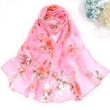 hot  printing new brand women scarf spring summer silk scarves shawls and wraps lady pashmina beach stoles hijab foulard