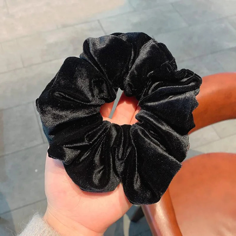1 Piece Big Size Velvet Scrunchies Girls’ Hair Ties Women Hair Elastics Rubber band hair Accessories Ponytail Holder Hair Rope