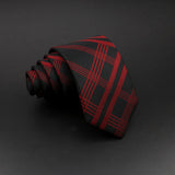 Men Jacquard Woven Tie Classic Plaid Striped Ties Fashion Polyester Necktie For Wedding Business Party Suit Dress Gravatas Gift