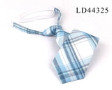 New Rubber Ties Casual Plaid Necktie For Boys Girls Neck Ties Simple Slim Necktie Gravatas Lazy Person Student Tie Neck Wear