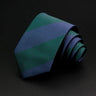 New Men's Tie Classic Stripe 7cm Jacquard Red Blue Green Necktie Daily Wear Cravat Wedding Party Dress Accessories Gift For Man