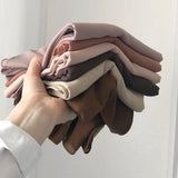 good stitching stitch plain high quality premium heavy Chiffon hijab scarf Malaysian Women's scarves hijabs long shawl shawls