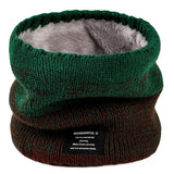 Winter Scarf for Men Fleece Ring Bandana Knitted Warm Solid Scarf Women Neck Warmer Thick Cashmere Hot Handkerchief Ski Mask