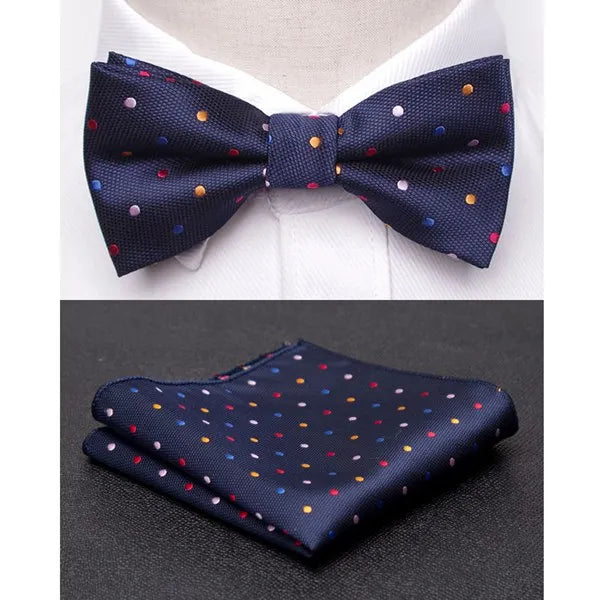 Men Bowtie Cravat Set Fashion Butterfly Party Wedding Ties Girls Business Jacquard Bow Tie Men Bowknot Wholesale Accessories