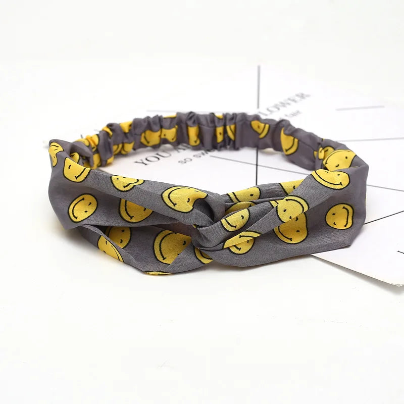 2020 Fashion Bohemian Headband Print Hairbands For Women Girls Vintage Cross Knot Turban Bandanas Headwear Hair Accessories
