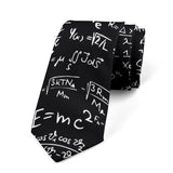 Creative Design Mathematical Symbol Men's Tie Funny Animal Peacock Print Polyester Business Casual Tie Party Shirt Accessories