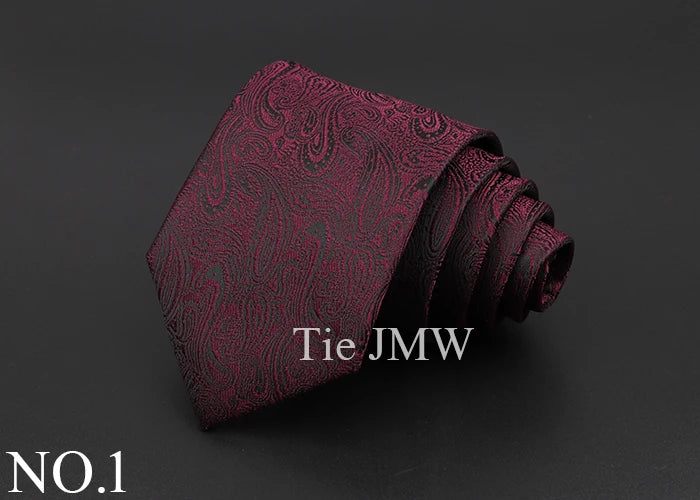 Classic Silk Men Tie Plaid Stripe Floral Ties Formal Wear Business Suit Jacquard Necktie Wedding Party Gift Daily Accessories