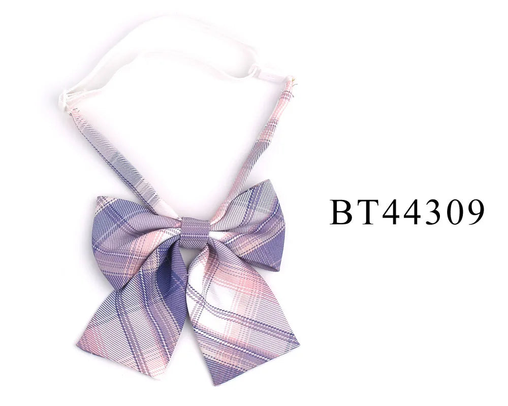 Ladies Plaid Bowtie Casual Bow tie For Women Uniform Collar Butterf Bowknot Adult Check Bow Ties Cravats Cotton Girls Bowties