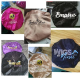 Black Pink Purple Hair Care Caps Silk Bonnet Women'S Nightcaps With Curly Natural Curls Covers With Soft Wide Elastic Adjustable