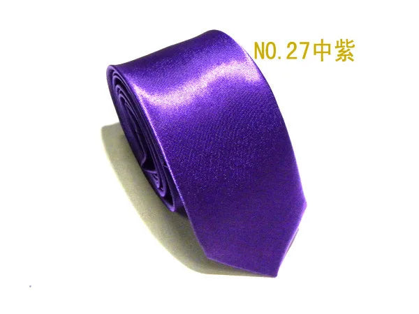 2019 Tie for Men women Slim Tie Solid color Necktie Polyester Narrow Cravat Party Formal Ties Fashion mens ties camisas mujer